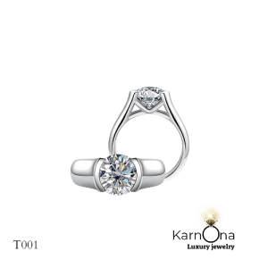 ⁦טבעת אבן מעבדה 2ct  T001⁩ – תמונה ⁦7⁩