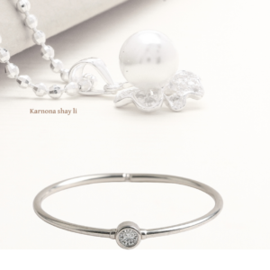 צמיד קשיח אבן מעבדה 0.5ct