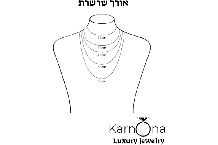 שרשרת עין משובצת אבני מעבדה – תמונה 5