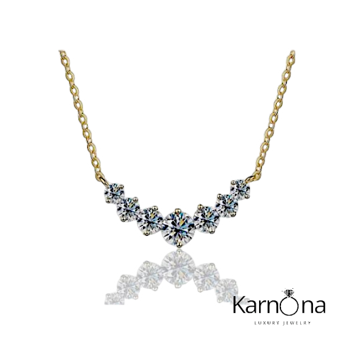 שרשרת 7 אבנים מעבדה 2.8ct – תמונה 6