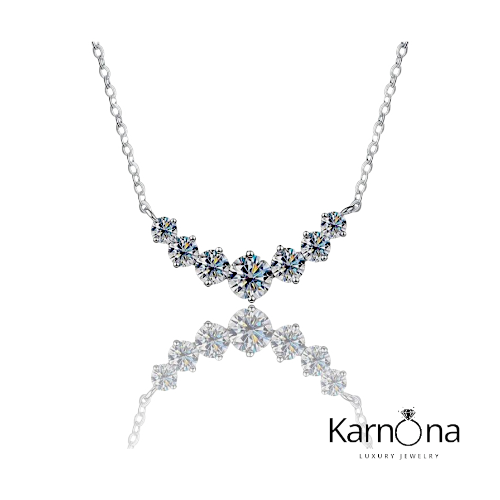 שרשרת 7 אבנים מעבדה 2.8ct – תמונה 2