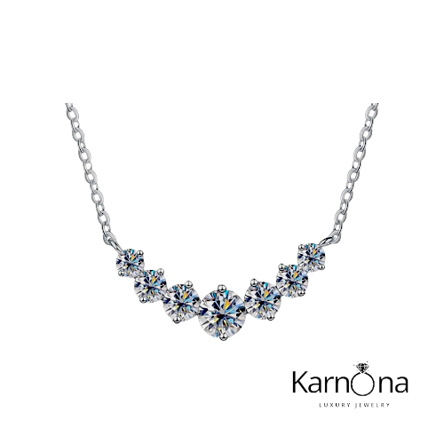 שרשרת 7 אבנים מעבדה 2.8ct