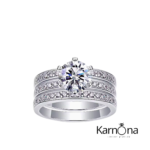 סט 3 טבעות אבני מעבדה