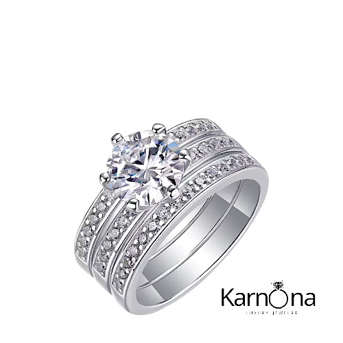 סט 3 טבעות אבני מעבדה – תמונה 2