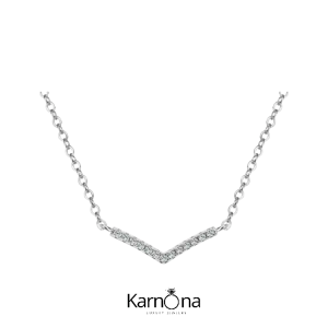 שרשרת v בשיבוץ אבני מעבדה