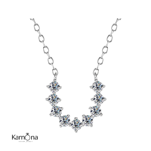 שרשרת פרסה משובצת אבני מעבדה