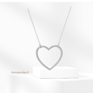 שרשרת לב פתוח כסף 925S