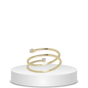 טבעת אריאל ספירלה כסף 925s