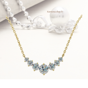 שרשרת 7 אבנים מעבדה זהב