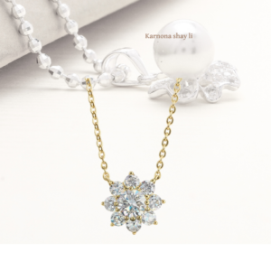 שרשרת חמניה זהב מעבדה