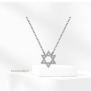 שרשרת מגן דוד כסף 925s