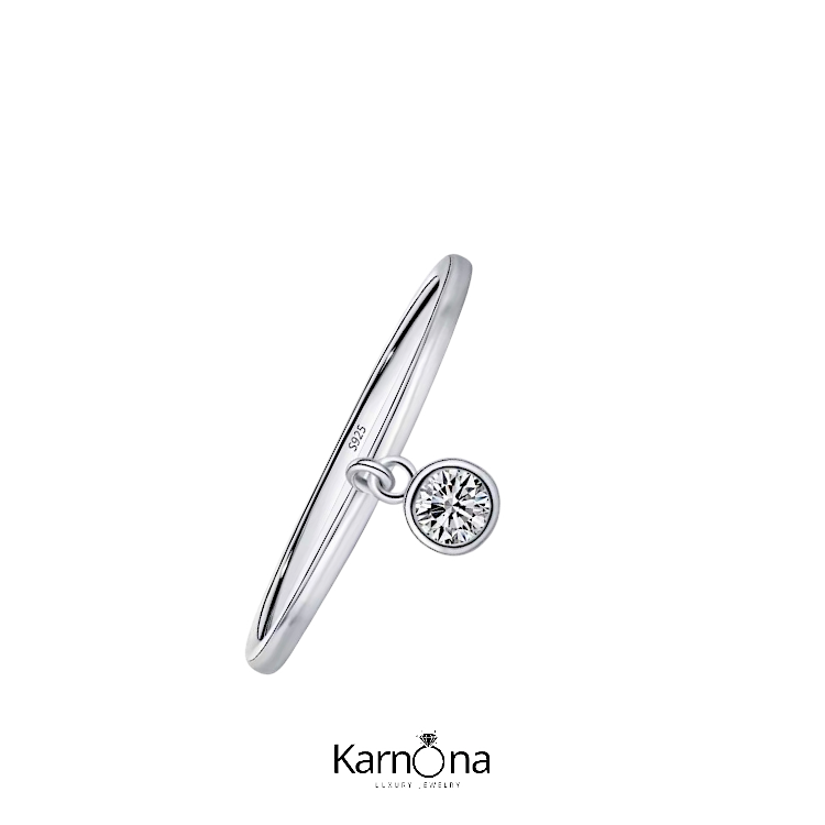 טבעת מעבדה עדינה אבן 0.3ct – תמונה 9