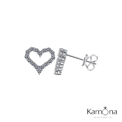 עגילים לב מעבדה – תמונה 4