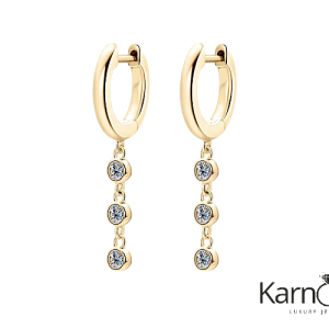 עגילים מעבדה זהב