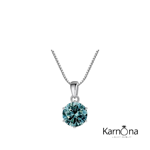 שרשרת אבן מעבדה ירוק 1.0ct – תמונה 3