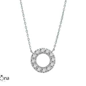 שרשרת מעבדה תליון עגול