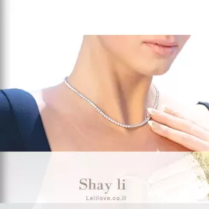 שרשרת טניס אבני מעבדה מואסנייט