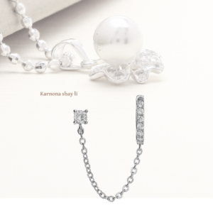 עגיל מעבדה כפול שרשרת