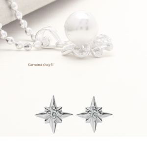 עגילים צמודים כוכב מעבדה