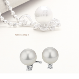 עגילים פנינים ין מעבדה