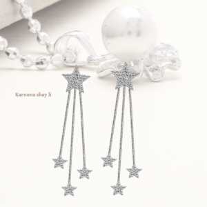 עגילים שרשרת כוכבים מעבדה