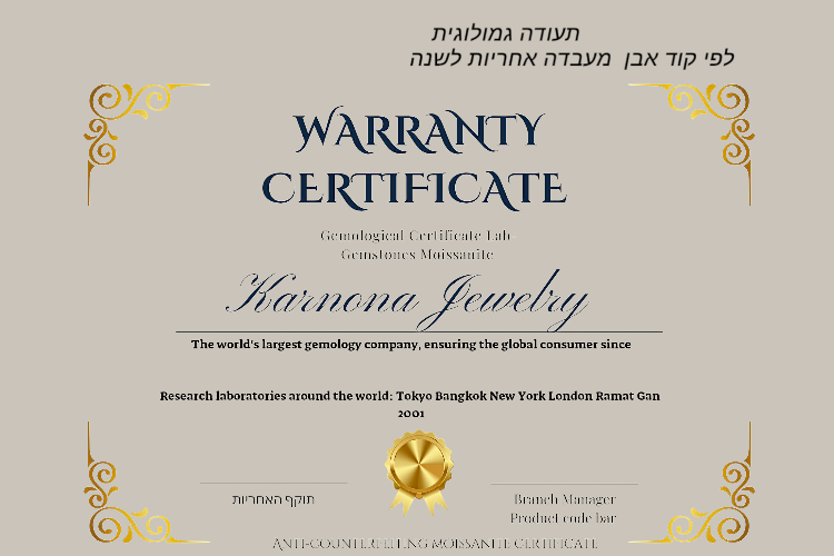 שרשרת אבן מעבדה ירוק 1.0ct – תמונה 6