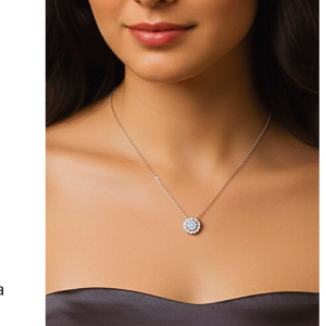 שרשרת מעבדה תליון עגול