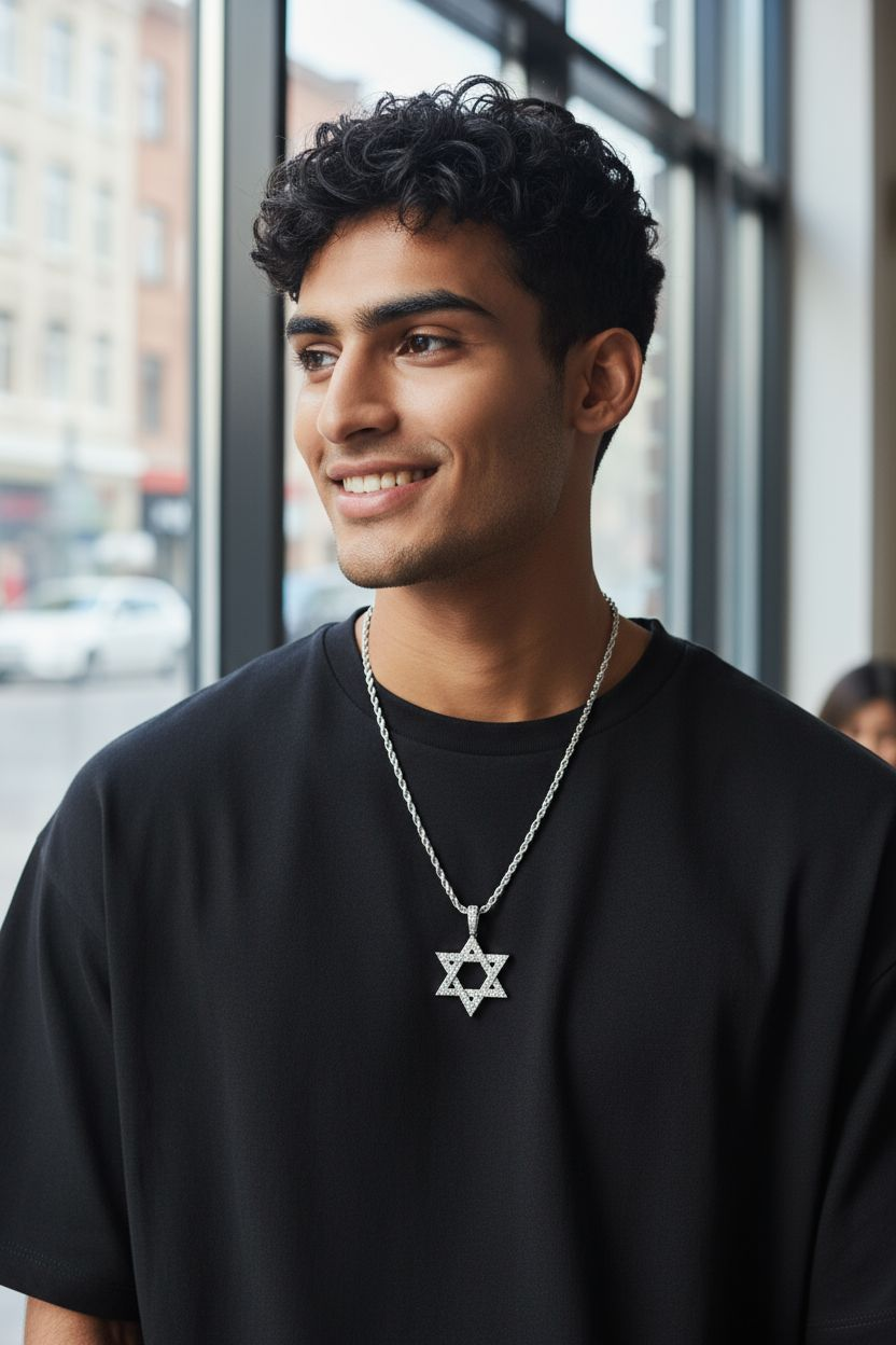 שרשרת מגן דוד יוקרתית – תמונה 2