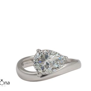 טבעת טיפה מעוצבת מעבדה