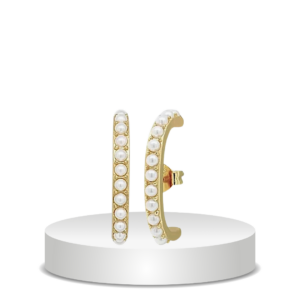 עגילים חובקים פנינים