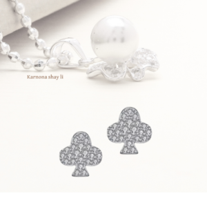 עגילים תלתן צמודים מעבדה