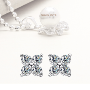 עגילים פרח מעבדה