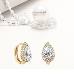 עגילים טיפה זהב מעבדה