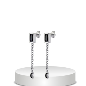 עגילים שרשרת כסף 925s