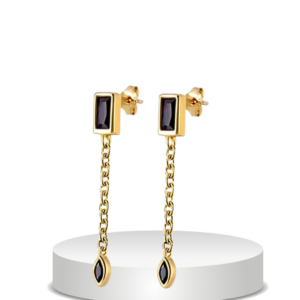 עגילים שרשרת כסף 925s