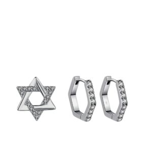 סט עגילים כסף 925s