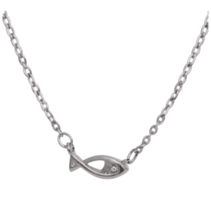 שרשרת דג כסף 925