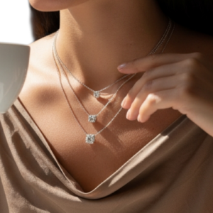 שרשרת קלאסית אבן מעבדה 1.0ct