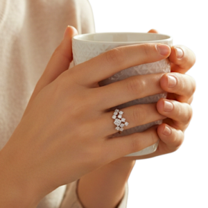 טבעת טרויה מעוצבת מעבדה