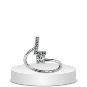 טבעת אות כסף 925s