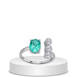 טבעת גל כסף 925s