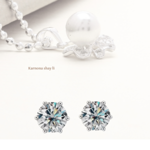 עגילים סוליטר 2.0ct מעבדה