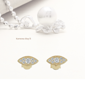 עגילים עין זהב מעבדה