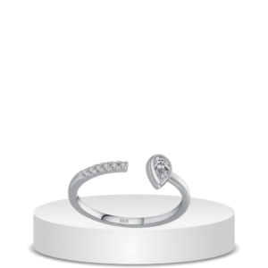 טבעת איילי כסף 925s