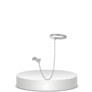 עגיל דריה כפול כסף 925s