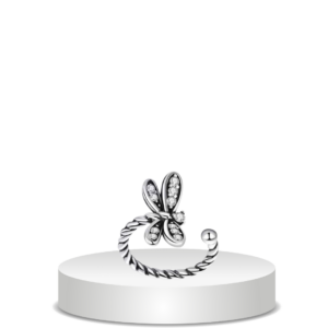 עגיל הליקס פרפר כסף 925s