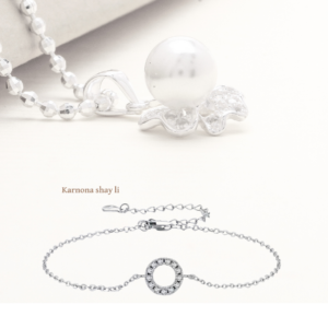 צמיד עיגול משובץ אבני מעבדה