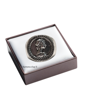 טבעת מטבע לגבר