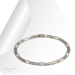 צמיד גל כסף סטרלינג טהור