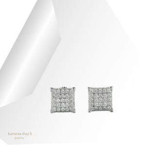 עגילים אייס ריבוע מעבדה